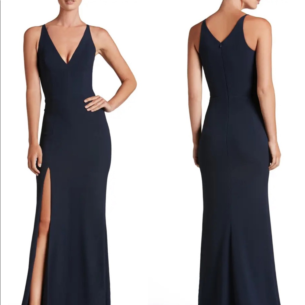 Iris Crepe Trumpet Gown